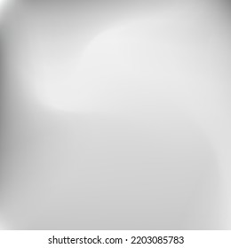 Dark Liquid Metallic Monochromatic Blurred Swirl Gradient Mesh. Curve Fluid Wavy Sky Background. Silver Soft Aluminium Water Blurry Texture. Calm Dynamic Grey Blurred Light Gradient Backdrop.