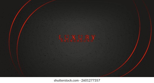 dark luxury background with subtle red glowing circular lines and a sleek, modern texture. The design conveys elegance, power, and sophistication with a minimalist and premium feel.