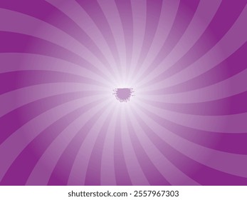 Dark magenta color sunburst background. Abstract pink sunbeams design wallpaper. Colorful spinning lines for template, banner, poster, flyer. Sweet rotating cartoon swirl or whirlpool. Vector backdrop