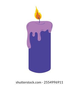 Dark Magic Vector Illustration - Candle