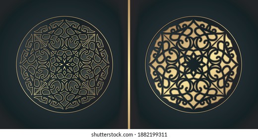 Dark-Mandala-Hintergrund-Design