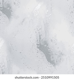 Padrão de piso de mármore escuro. Aquarela de Tinta de Álcool Cinza. Aquarela Suja Sem Costura. Textura de vetor escuro. Repetição da cor da água escura. Modelo abstrato moderno. Fundo de mármore sujo. Pedra de azulejo cinza.