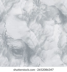 Dark Marble Floor Pattern. Vector Seamless Template. Dirty Alcohol Ink Background. Gray Water Color Repeat. Dirty Marble Background. Fluid Vector Texture. Dark Gradient Watercolor. Gray Tile Paint.