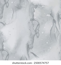 Dark Marble Paint Texture. Dirty Gradient Watercolor. Gray Marble Background. Dirty Rock Floor. Gray Alcohol Ink Background. Fluid Vector Splash. Vector Abstract Template. Dark Water Color Marble.