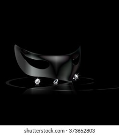 dark mask and crystals