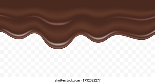 Fondo de goteo líquido de chocolate fundido oscuro