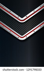 Dark metal background for industrial and technology design. Vector illustration. 