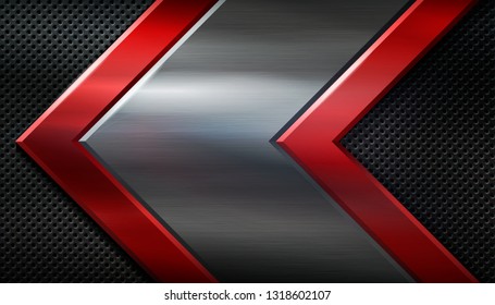 Dark metal background for industrial and technology design. Vector illustration. 