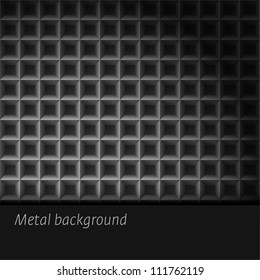 dunkler Metallhintergrund. Vektorgrafik.