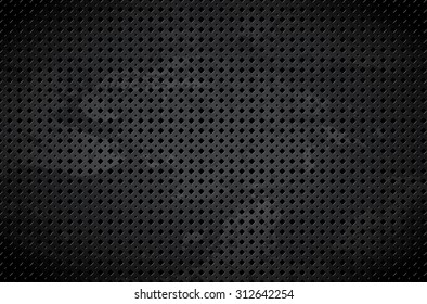 Dark metal grungy background - vector illustration