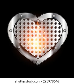 dark metal heart