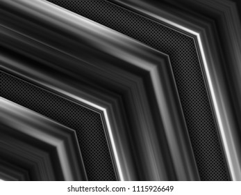 Dark metal texture background. Stainless steel. Vector illustration