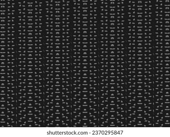 Dark metal texture steel background. Perforated metal sheet.