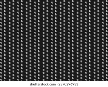 Dark metal texture steel background. Perforated metal sheet.