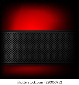The dark metallic abstract background