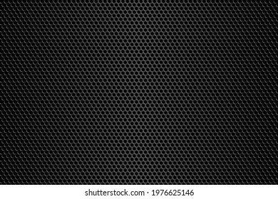 Dark metallic carbon texture. Metal steel grid background.