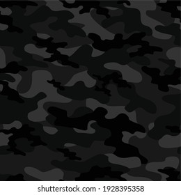 dark military camouflage vector seamless print