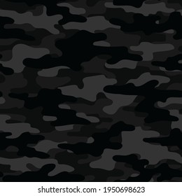 dark military camouflage. vector seamless print. army camouflage for clothing or printing