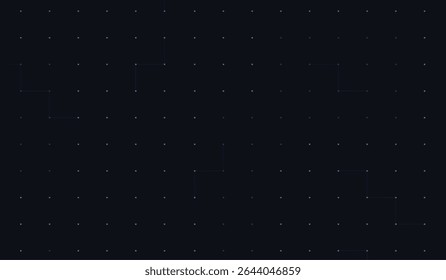 Dark Minimal Tech Grid Background with Modern Digital Dots Pattern and Subtle Line Texture for UI Design or Web Technology Theme