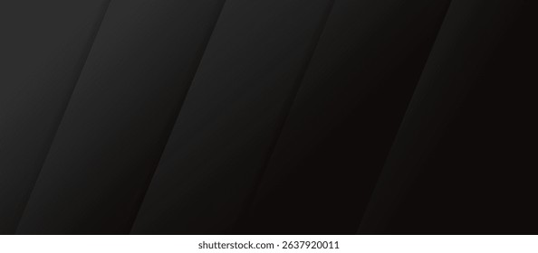 Dark Minimalist Background with Layered Diagonal Panels in Subtle Black and Gray Tones, Featuring Smooth Texture and Irregular Stripes for Depth, Sophistication, and a Muted Visual Composition