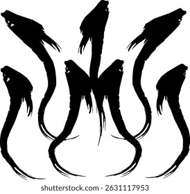 The dark mistic of wolf in the night