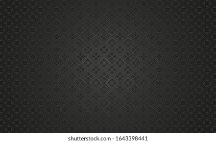 Dark mode background for website design, poker applications and casino. Black background with spades symbol. Vector illustration.