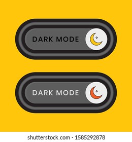 dark mode icon or day mode. the concept switches to dark or night or day mode.