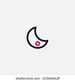 Dark mode icon sign vector,Symbol, logo illustration for web and mobile