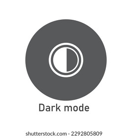 Dark Mode Icon Vector Image Illustration . Mobile Phone Icon.