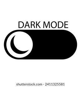 Dark mode line icon. Eye safety, color, black, white, viewing, surfing the Internet. Vector icon for business and advertising
