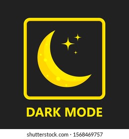 Dark Mode Night Mode Blue Light Filter Slide Button Illustration Vector