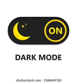 Dark Mode Night Mode Blue Light Filter Slide Button Illustration Vector