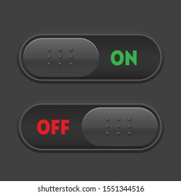 Dark mode on off toggle slider switch. Web user interface elements