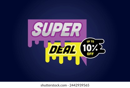 dark model 10% off, text with effect, to use in promotions and product sales