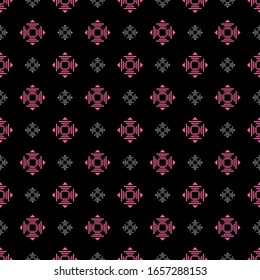 Dark Modern Background. Seamless  Geometric Pattern. Texture Wallpaper. Vector 