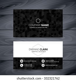 dark modern business card design template - Shutterstock ID 332321762