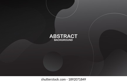 Fondo de estilo fluido moderno oscuro. Composición dinámica de formas. Vector Eps10