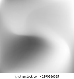 Dark Monochromatic Calm Light Soft Swirl Gradient Mesh. Liquid Wavy Silver Grey Blurred Gradient Background. Water Sky Aluminium Soft Background. Curve Dynamic Fluid Metallic Smooth Surface.