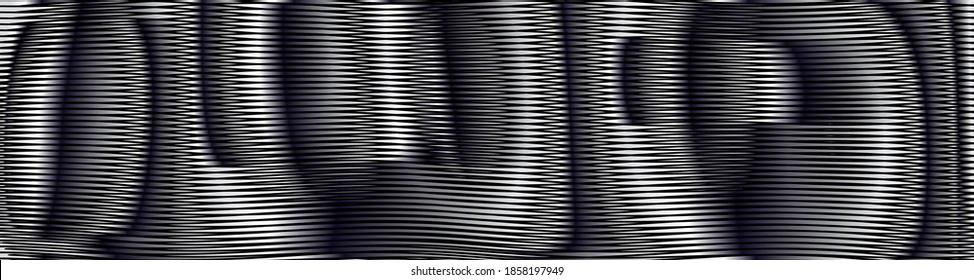 Dark monochrome abstract background with smooth rounded shapes and glow effect. Calm texture for web background saver, mobile apps, business card, page, image of blog, books, site.