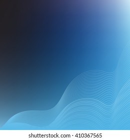 Dark monochrome blue background. Vector
