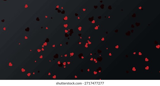 Un fondo oscuro y malhumorado con pétalos de rosa rojos dispersos, creando una sensación romántica y elegante.