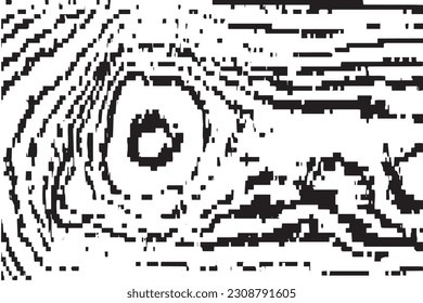 Vector de textura en mal estado oscuro y monótono, vector de textura en blanco y negro perturbado
