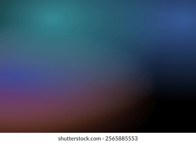 A dark, moody hues transitioning softly from black to deep blue, teal, and subtle hints of purple and pink at the edges.