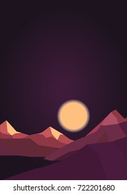 Dark Mountain on the night