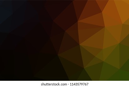 Dark multi colored vector polygonal pattern. Creative illustration in halftone style with gradient. The polygonal design can be used for your web site.