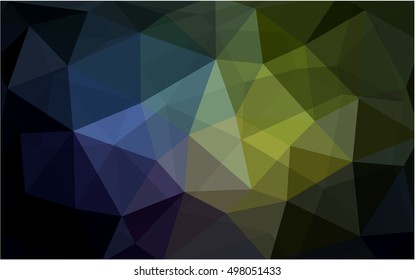 Dark multicolor abstract mosaic template. A completely new color illustration in a vague style. Brand-new style for your business design.