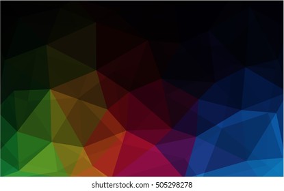 Dark multicolor abstract mosaic template. A vague abstract illustration with gradient. Brand-new style for your business design.