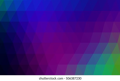 Dark multicolor abstract polygonal background. A sample with polygonal shapes. The completely new template can be used for your brand book.