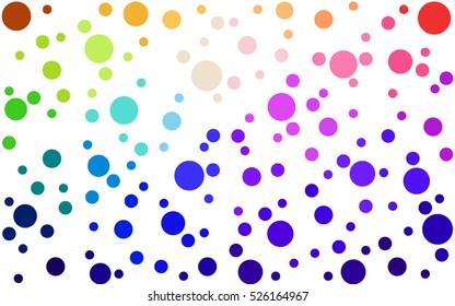 Dark Multicolor abstract seamless pattern with circles. Geometry pattern for fabric. Textile background. Stock vector.