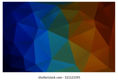 Dark Multicolor abstract textured polygonal background. Vector blurry triangle design. Pattern can be used for background.